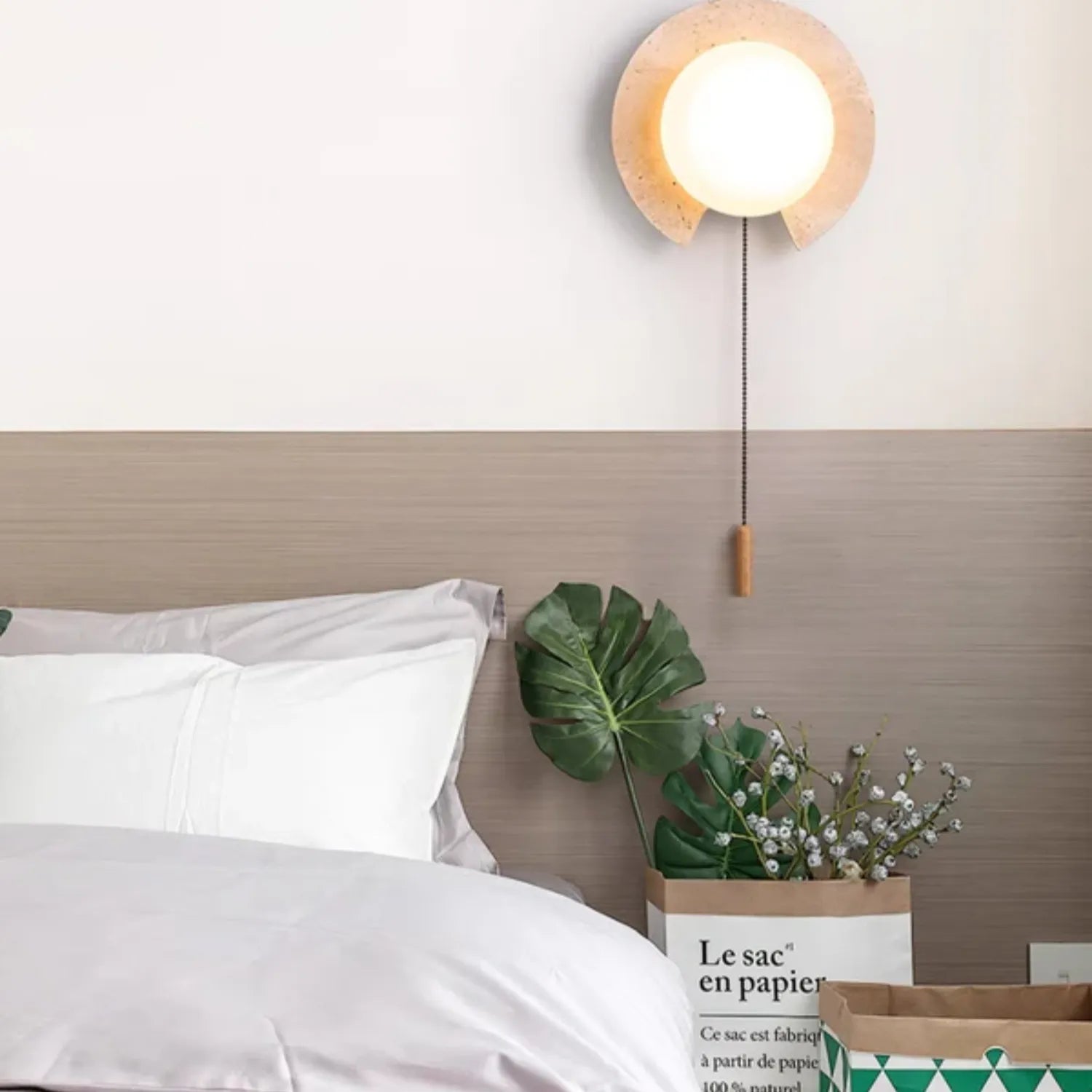 TravertineGlow | Modern Elegant Wall Sconce for Indoor Lighting Decor 3