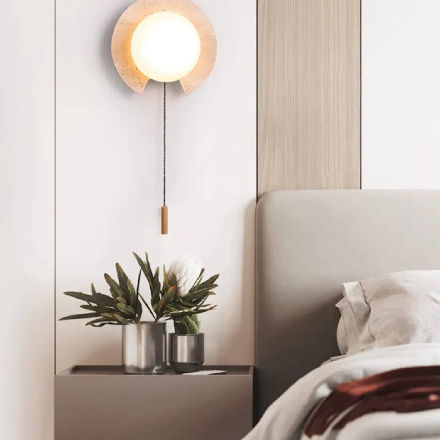 TravertineGlow | Modern Elegant Wall Sconce for Indoor Lighting Decor 4