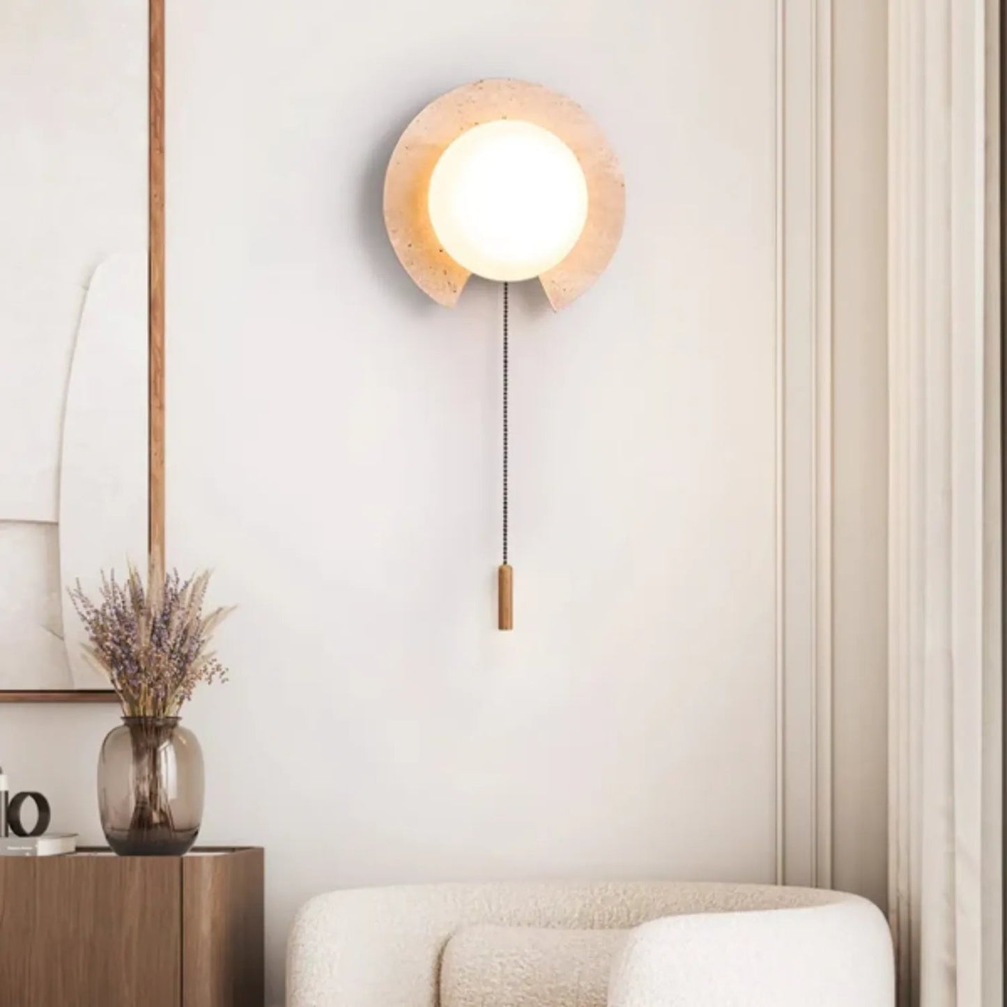 TravertineGlow | Modern Elegant Wall Sconce for Indoor Lighting Decor 5