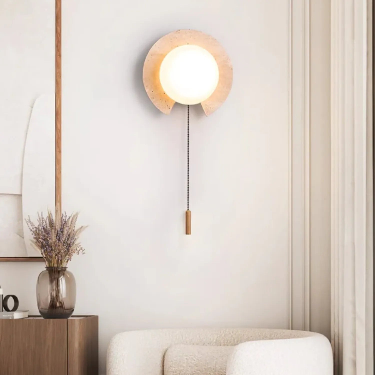 TravertineGlow | Modern Elegant Wall Sconce for Indoor Lighting Decor 5