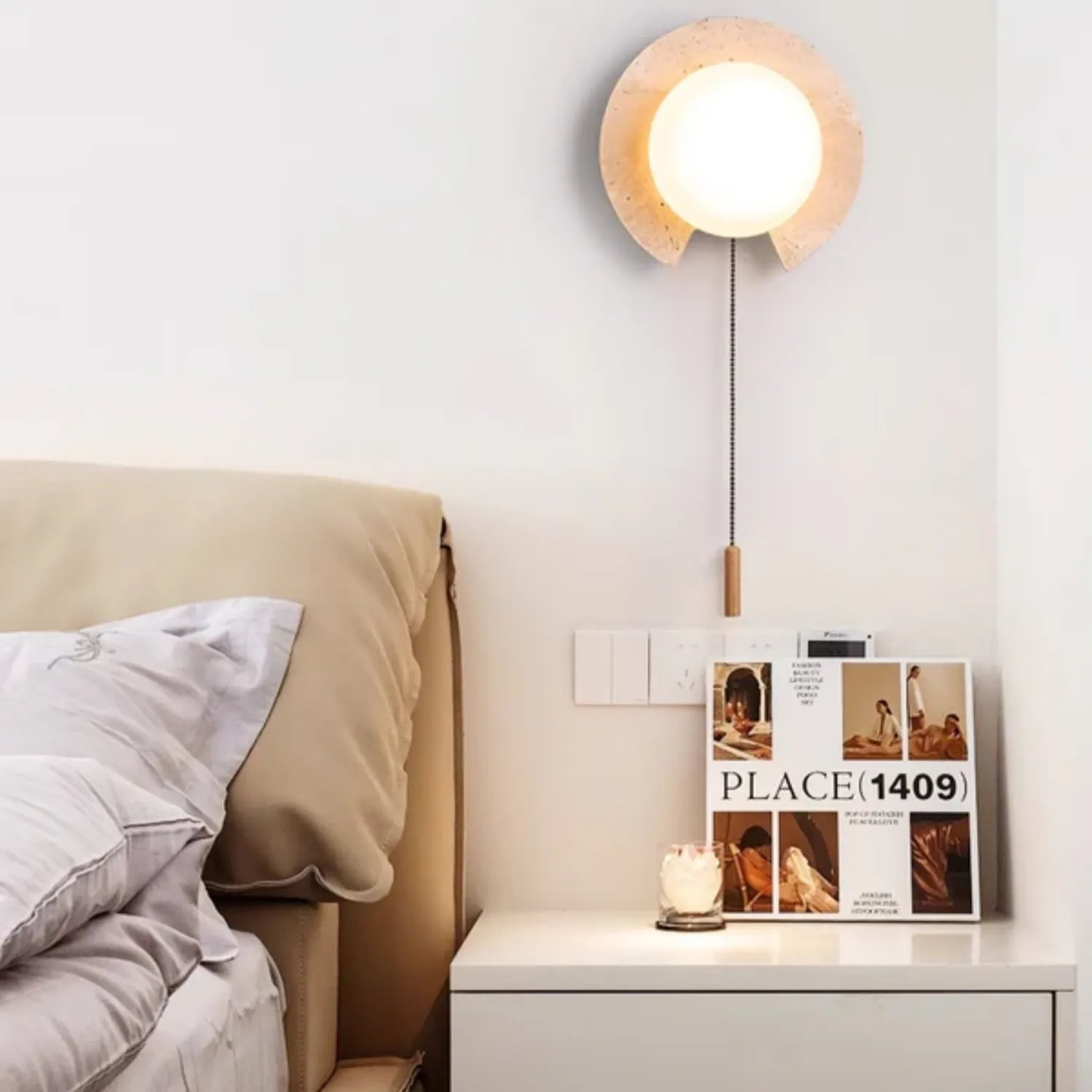 TravertineGlow | Modern Elegant Wall Sconce for Indoor Lighting Decor 7