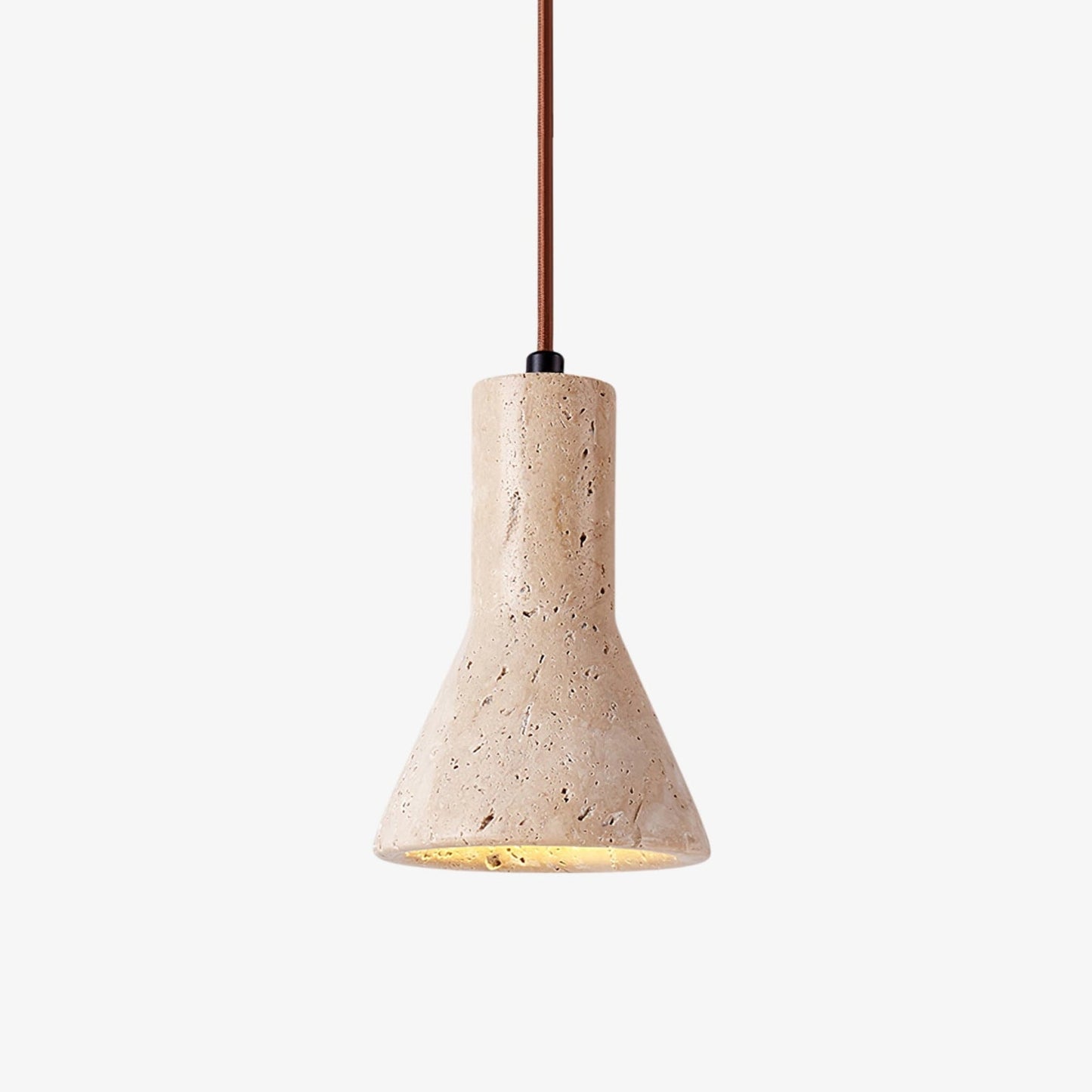 TravertineGlow | Stylish Modern Yellow Stone Kitchen Pendant Light 1