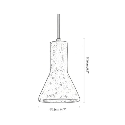 TravertineGlow | Stylish Modern Yellow Stone Kitchen Pendant Light 2