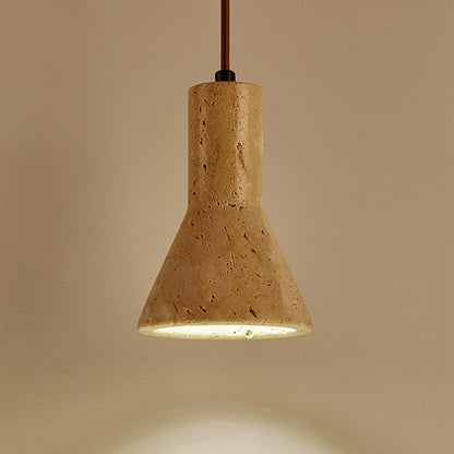 TravertineGlow | Stylish Modern Yellow Stone Kitchen Pendant Light 4