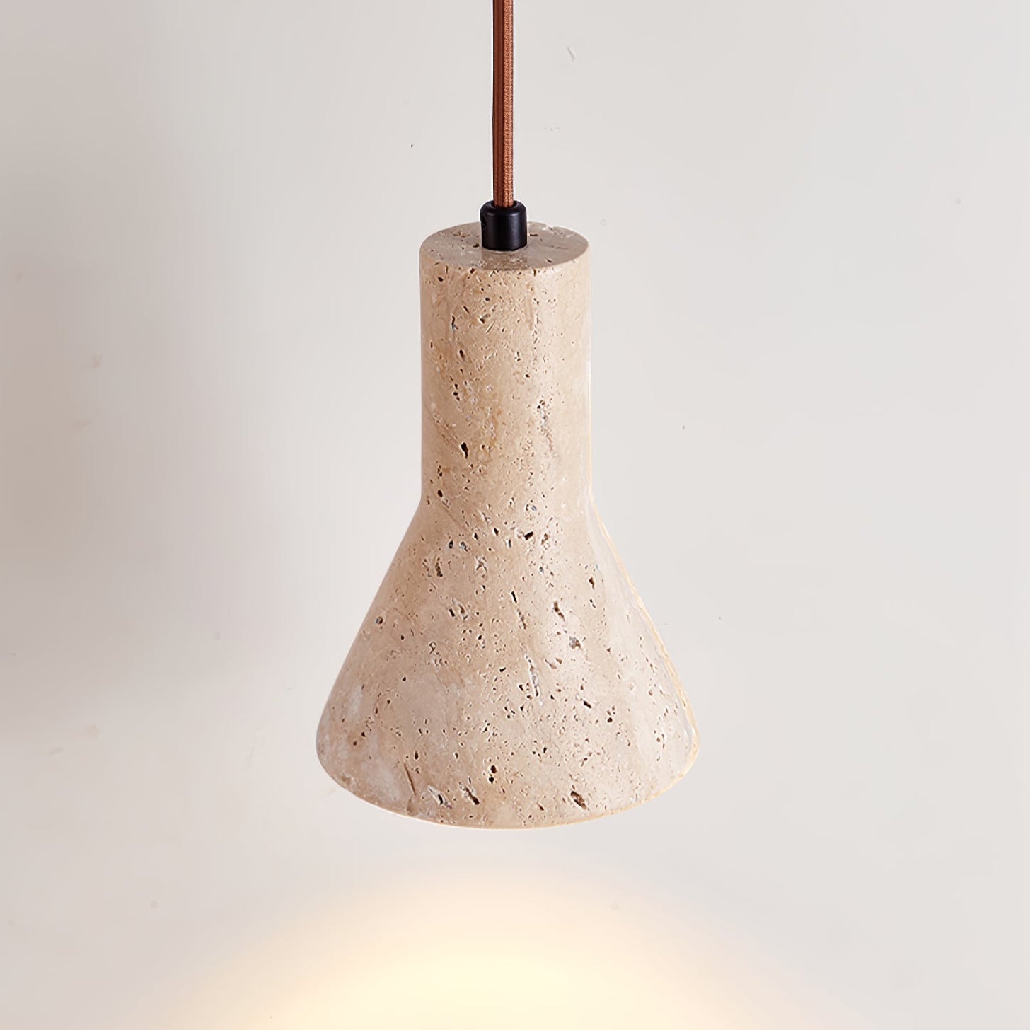 TravertineGlow | Stylish Modern Yellow Stone Kitchen Pendant Light 6