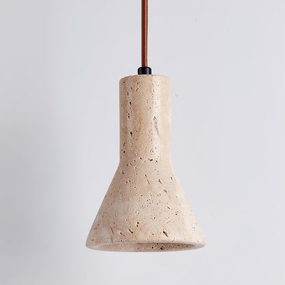 TravertineGlow | Stylish Modern Yellow Stone Kitchen Pendant Light 7