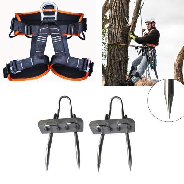 Durable Steel Tree Climbing Gear And Safety Harness
