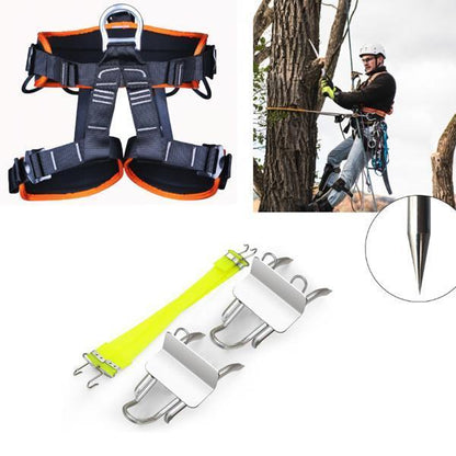Durable Steel Tree Climbing Gear And Safety Harness