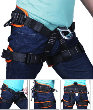 Durable Steel Tree Climbing Gear And Safety Harness
