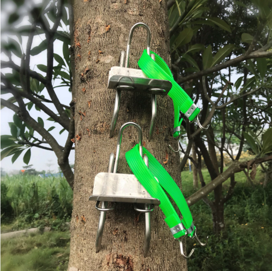Durable Steel Tree Climbing Gear And Safety Harness - Lusomart