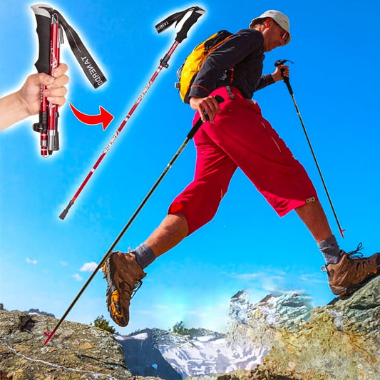 Collapsible Adjustable Hiking Walking Sticks - Lusomart