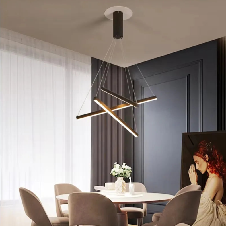 Luxury Sleek Contemporary Dining Chandelier Light - Lusomart