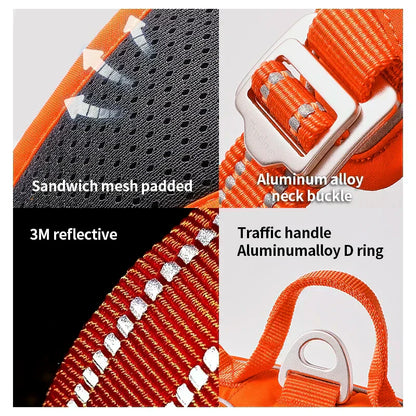 Comfortable Adjustable No Pull Dog Vest for All Breeds