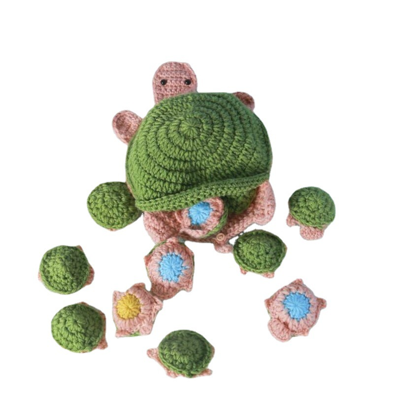 Turtle crochet memory game - train your memory - crocheted turtle 2