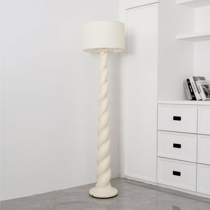 TwistLight | Elegant Minimalist Modern Floor Lamp with Fabric Shade 5