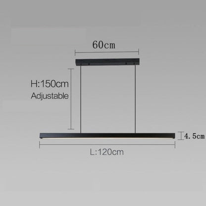 Sleek Black Modern Ceiling Light
