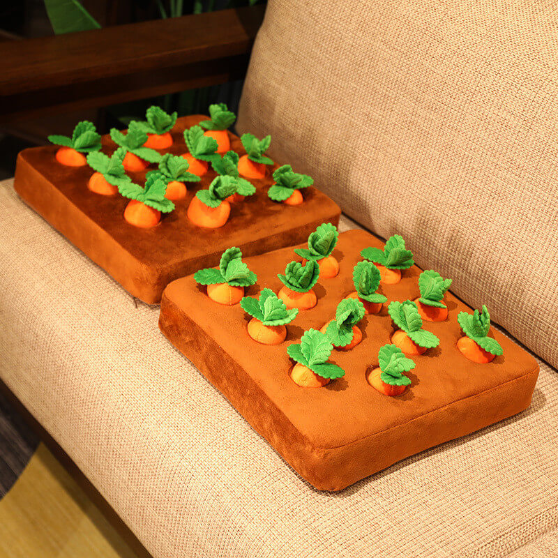 Interactive Dog Toy Carrot Snuffle Mat