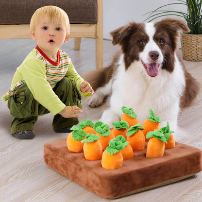 Interactive Dog Toy Carrot Snuffle Mat - Lusomart