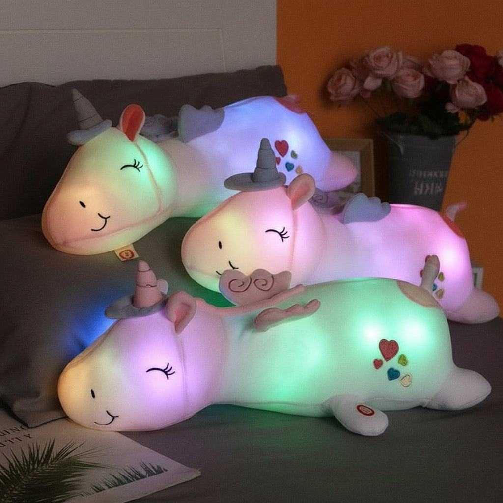 Cuddly Unicorn LED Nightlight Soft Toy Friend
