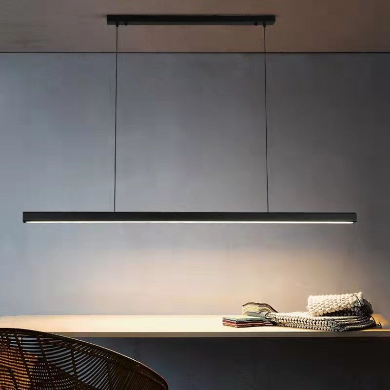 Sleek Black Modern Ceiling Light