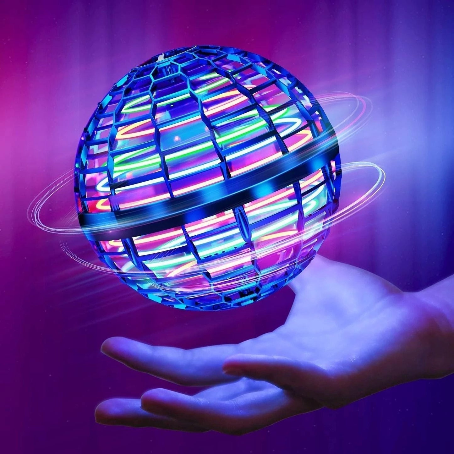 Glowing Remote Control Hover Drone Ball Toy