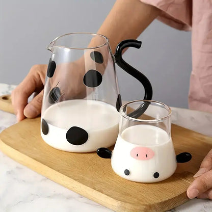 Clear Glass Tea Kettle & Cup Set - Lusomart