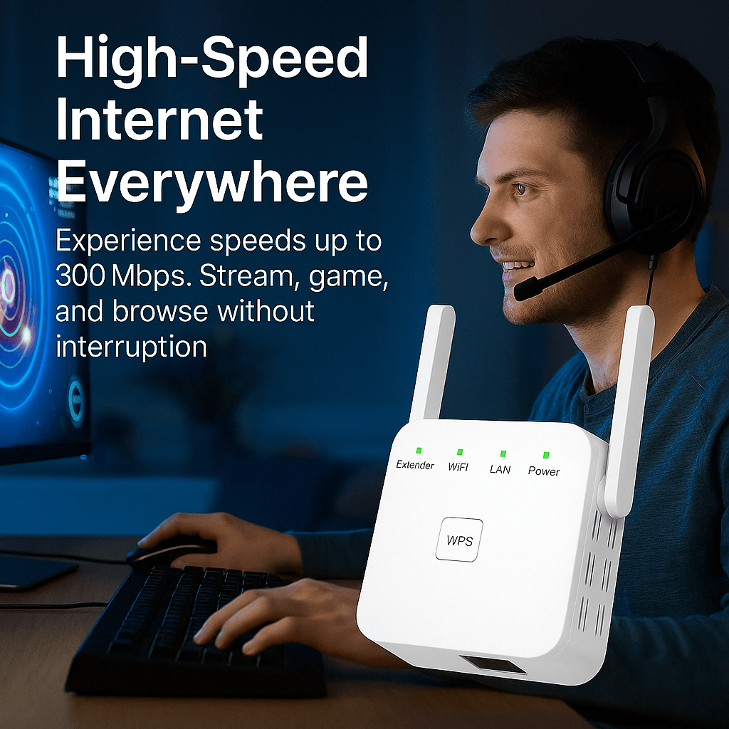 Powerful WiFi Signal Booster for Whole Home Coverage