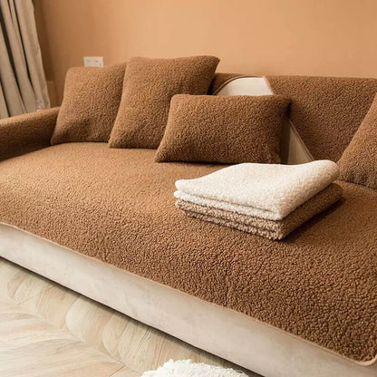 Plush Fleece Sofa Throw Cover 90x160 cm