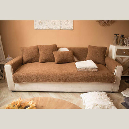 Plush Fleece Sofa Throw Cover 90x160 cm