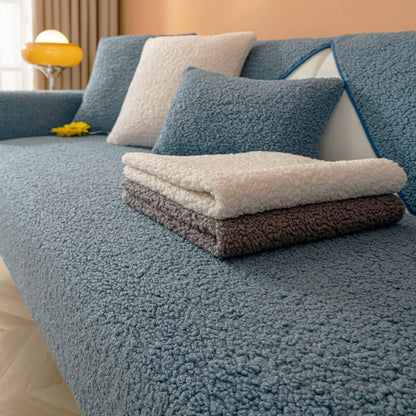 Plush Fleece Sofa Throw Cover 90x160 cm