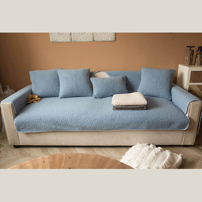 Plush Fleece Sofa Throw Cover 90x160 cm