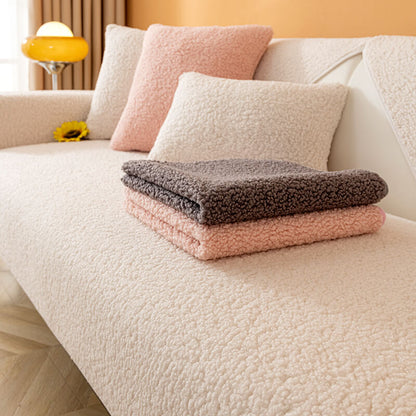 Plush Fleece Sofa Throw Cover 90x160 cm