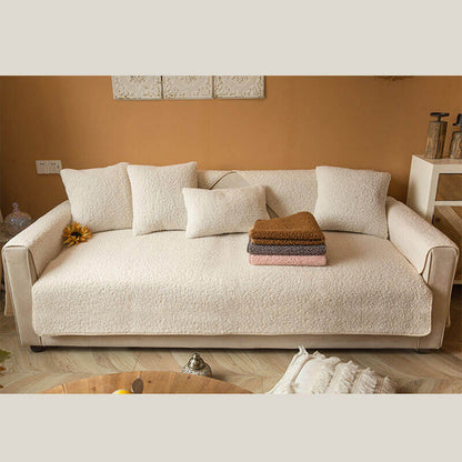 Plush Fleece Sofa Throw Cover 90x160 cm