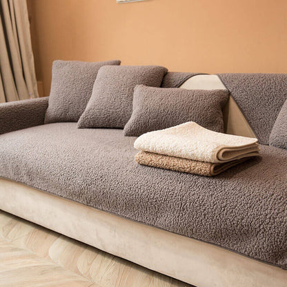 Plush Fleece Sofa Throw Cover 90x160 cm