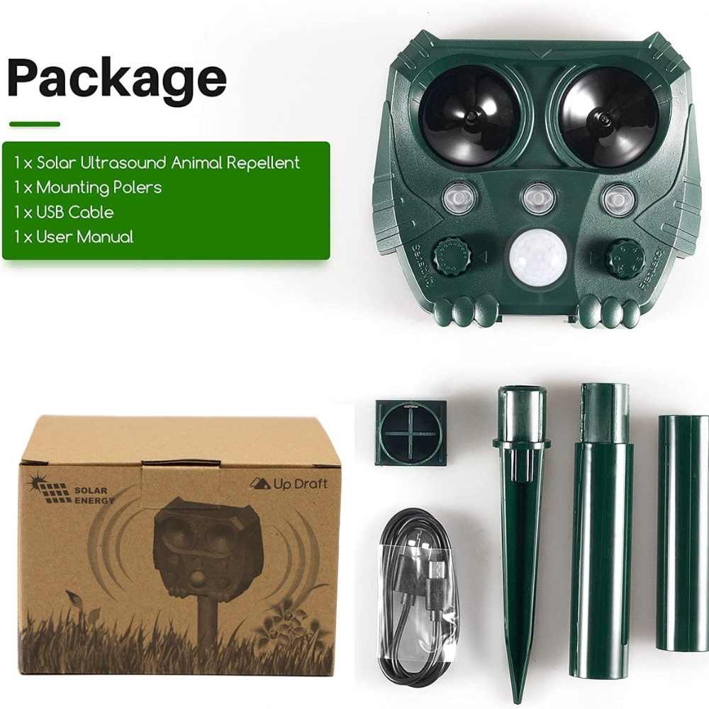 Outdoor Pest Repeller for Cats, Foxes and Birds