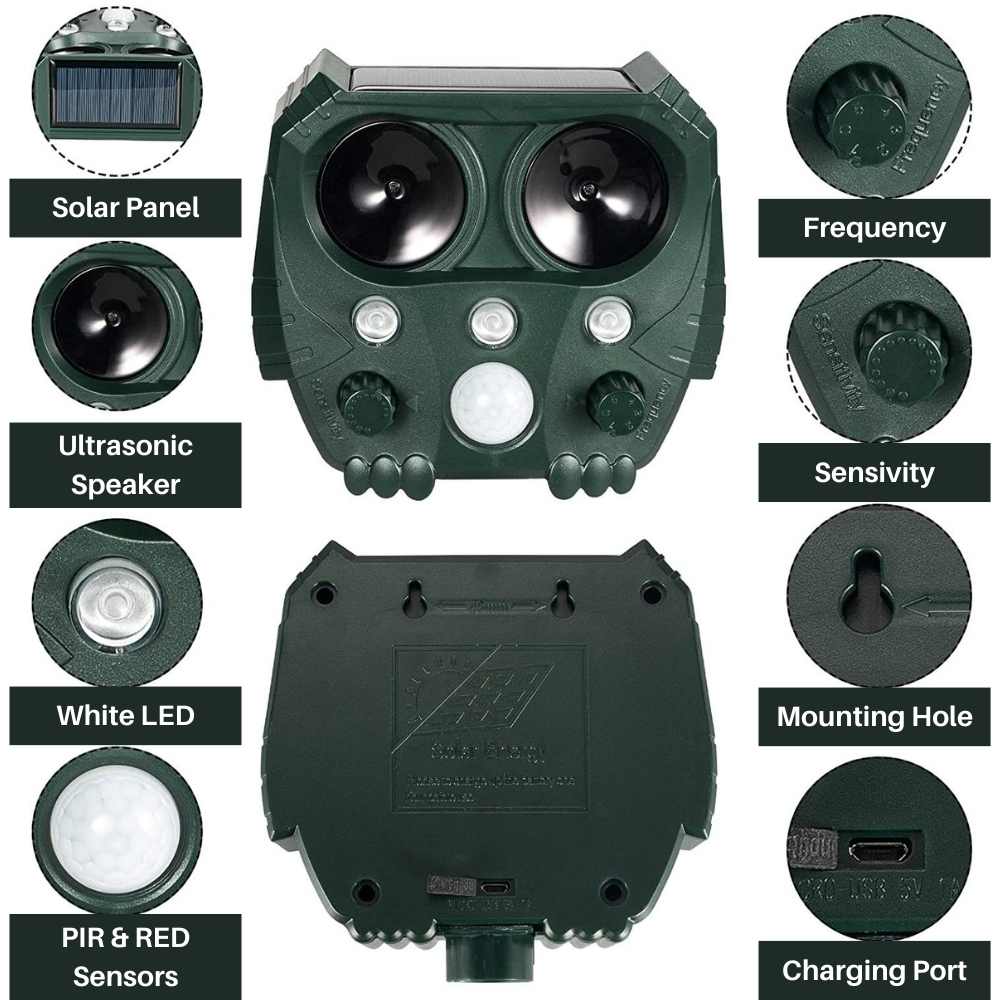 Outdoor Pest Repeller for Cats, Foxes and Birds