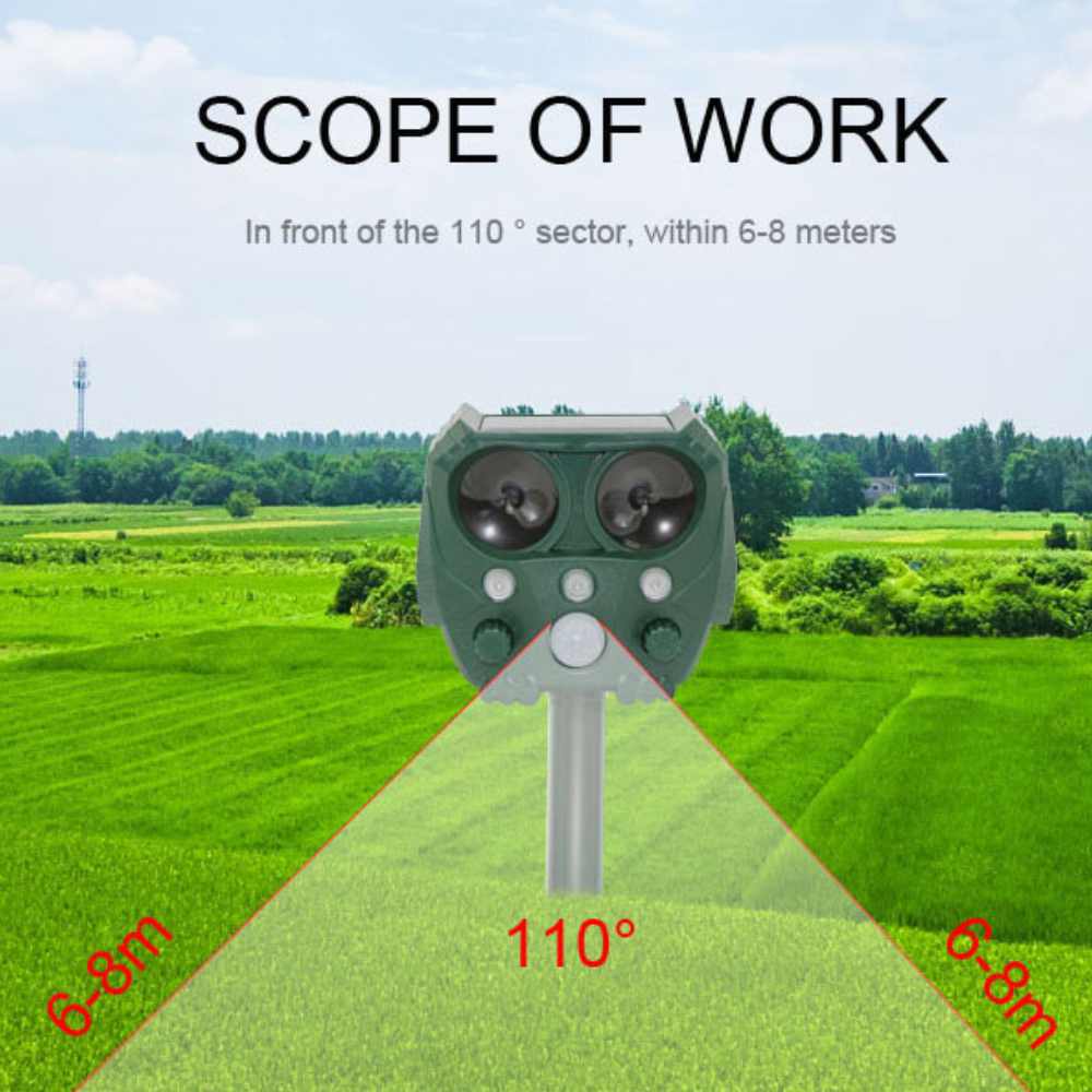 Outdoor Pest Repeller for Cats, Foxes and Birds
