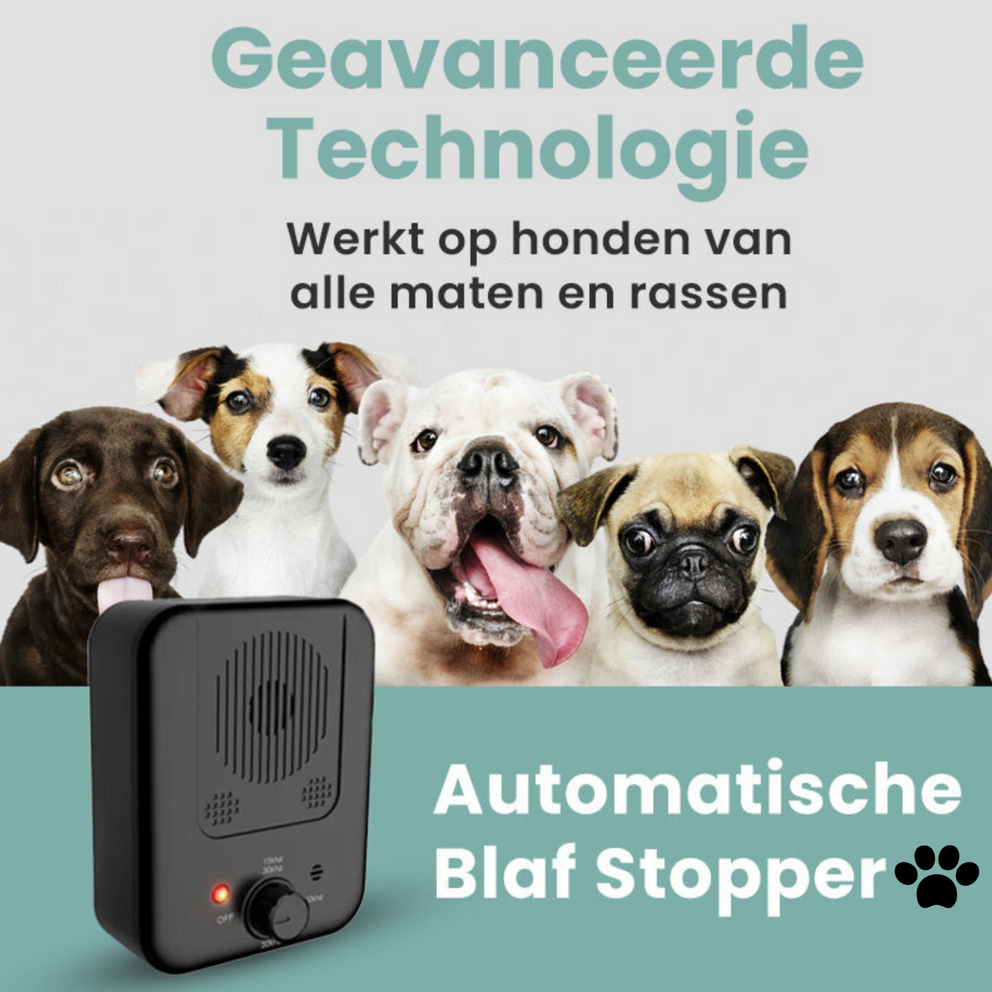 Ultrasonic Anti Dog Barking Device – Adjustable Intensity, Waterproof, 15-Meter Range for Dog Barking Prevention 3