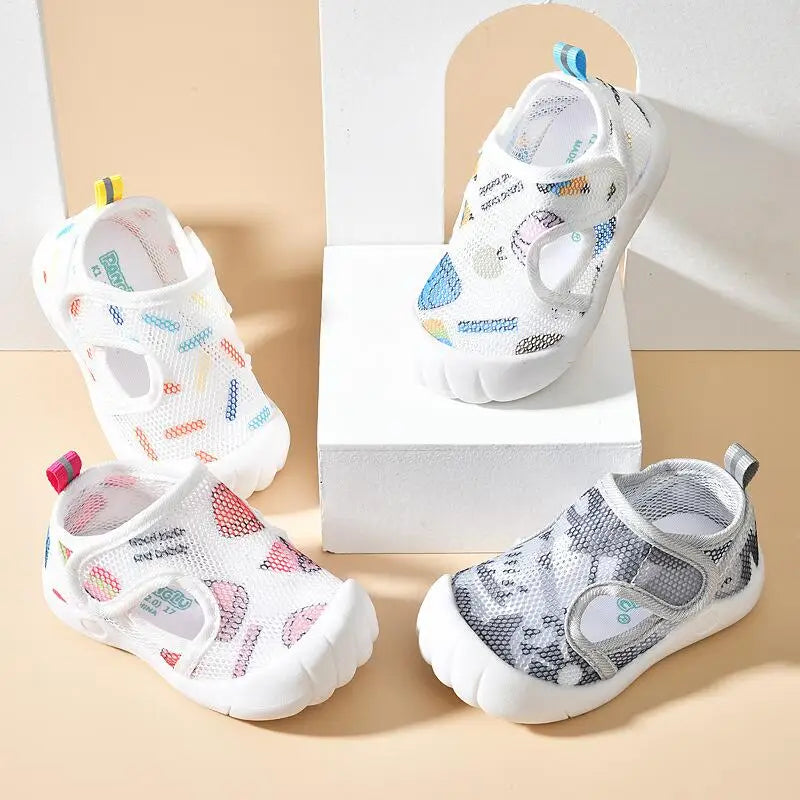 Unisex Babysandalen Eerste Stapjes Ademend Lichtgewicht Antislip Rubber 3