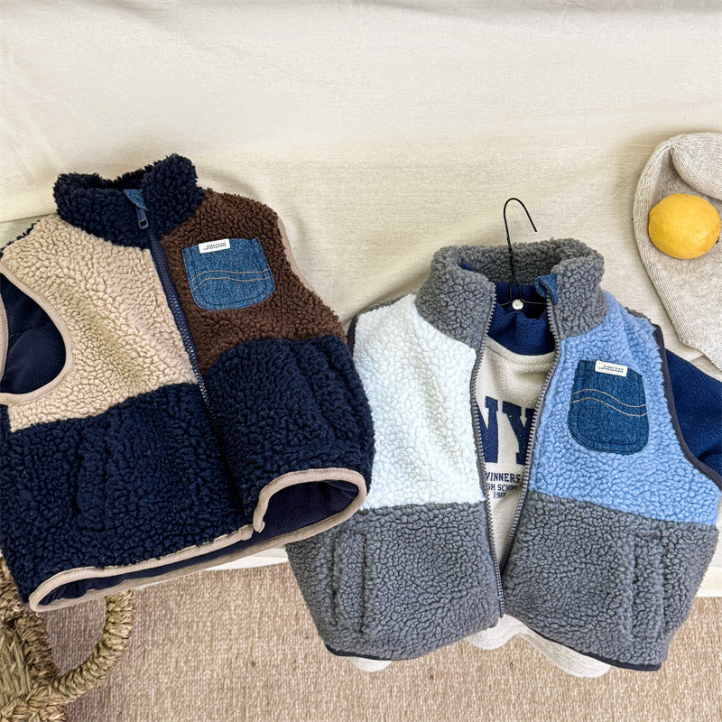 Cozy Kids Fleece Bodywarmer Jacket Ages 0-6 - Lusomart