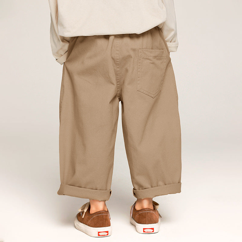 Comfortable Boys Girls Casual Cotton Trousers - Lusomart