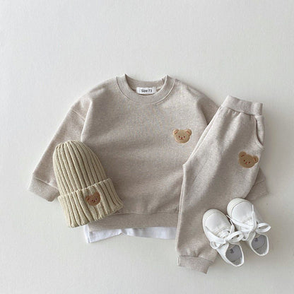 Comfy Childrens Tracksuit with Cute Bear Logo - Lusomart