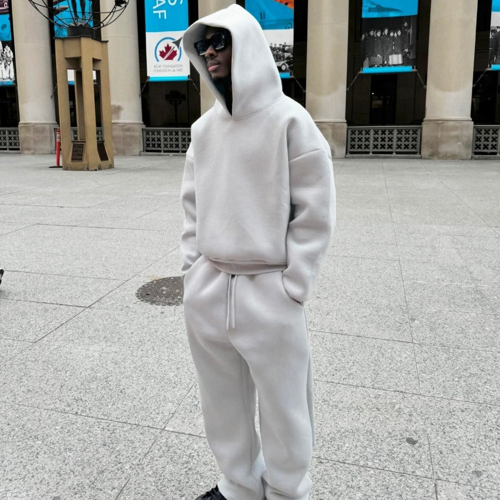 Men’s Oversized Lounge Set Two-Piece Hoodie and Pants - Image 6