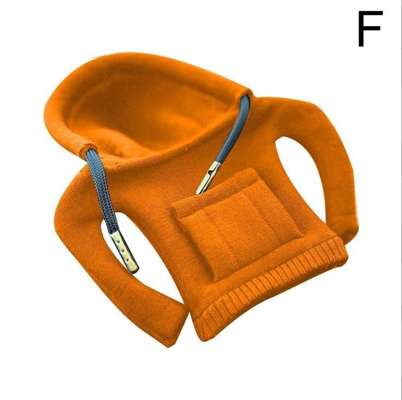 Universal Gear Knob Cover | Stylish Fleece Hoodie Design for Vehicle Interior Enhancement 8