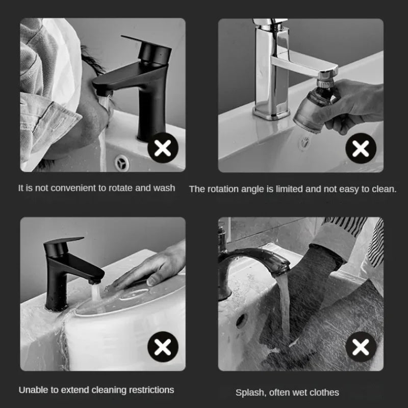 Universal Rotating Arm Faucet with Splash-Proof Design – Versatile Kitchen and Bathroom Tap for Maximum Convenience 2