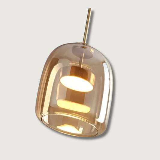 Stylish Glass Pendant Lamp – Soft Warm Lighting - Lusomart