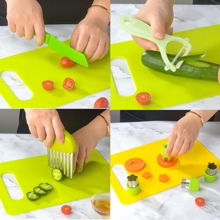 Kids Safe 8-Piece Kitchen Play Set BPA-Free Utensils