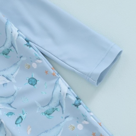 Sun Safe Baby Swimwear Set with Matching Cap