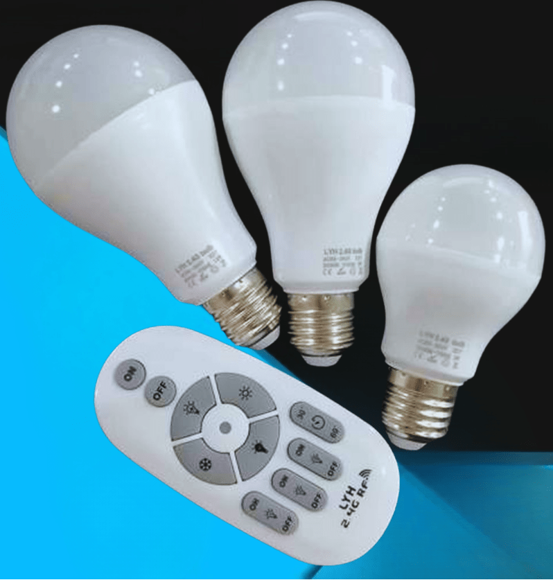 Smart Home LED Light Bulb Set - Dimmable Remote Control - Lusomart