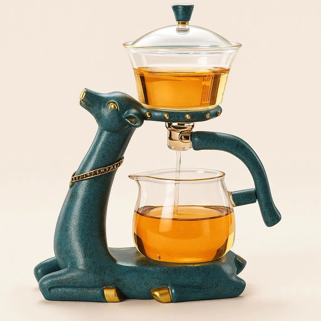 Clear Deer Shaped Borosilicate Tea Infuser Set - Lusomart
